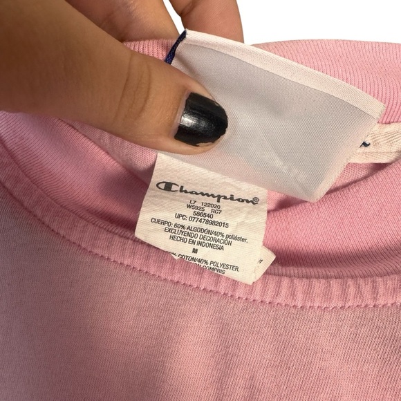 Champion Pink Cropped Muscle Yoga Actuve Tank Top Size Medium - Picture 6 of 6